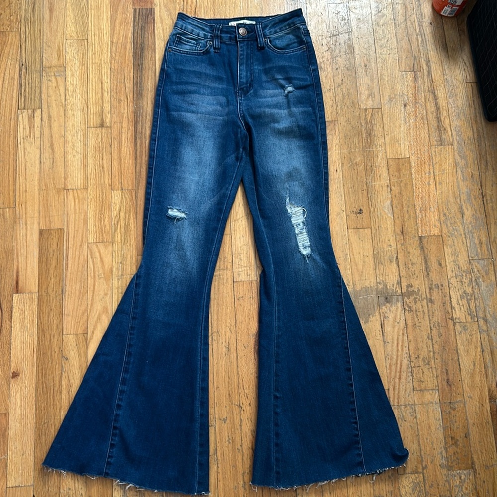 High Waisted bell bottom jeans